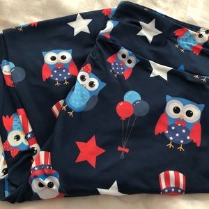 New TC patriotic owl legging capris.
